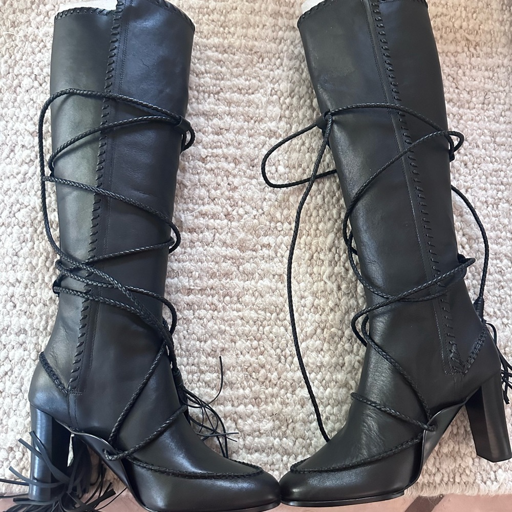 Ulla Johnson Black Heeled Boots - Picture 2 of 5